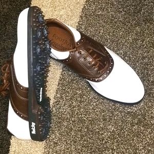 Mens Footjoy Greenjoys Oxford golf spikes